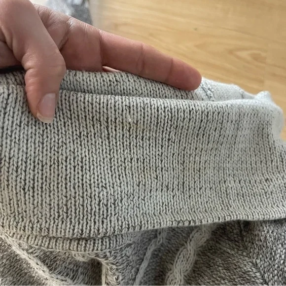 Maddison Boho Oversized Chunky Knit Turtleneck Sweater Cozychic Poncho - Picture 12 of 14